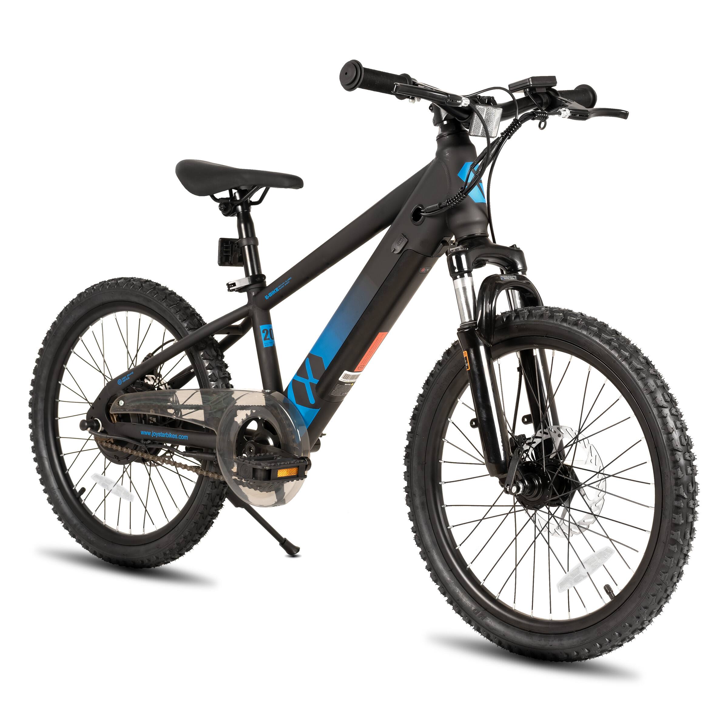 JOYSTAR - Glidex 20 Inch Kids Electric Bike for Boys Girls Ages 6+, 15.5MPH Max Speed Electric Bicycle - Black
