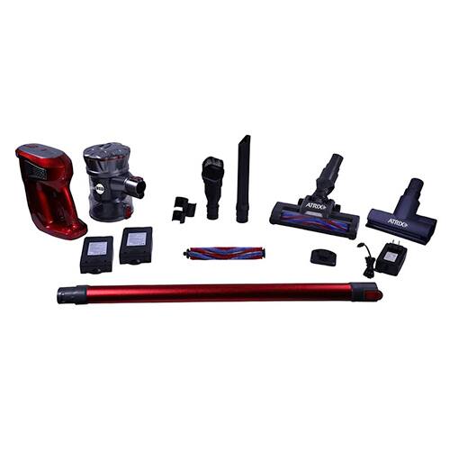 Alt View 1. Atrix - Atrix - Rapid Red Cordless Stick Vacuum - RED.