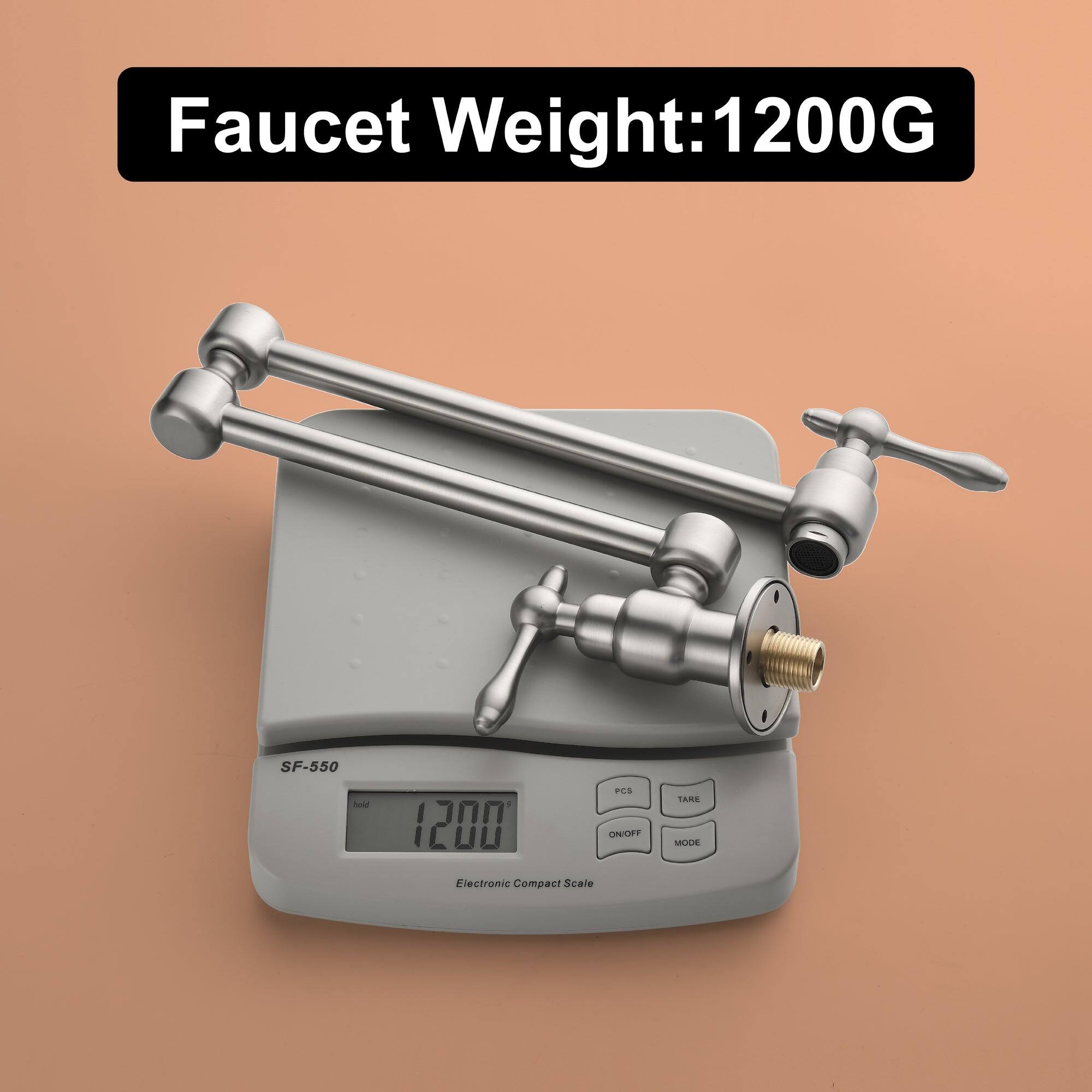 Faucet Weight: 1200G

SF-550

Electronic Compact Scale

TARE ON/OFF MODE

1200