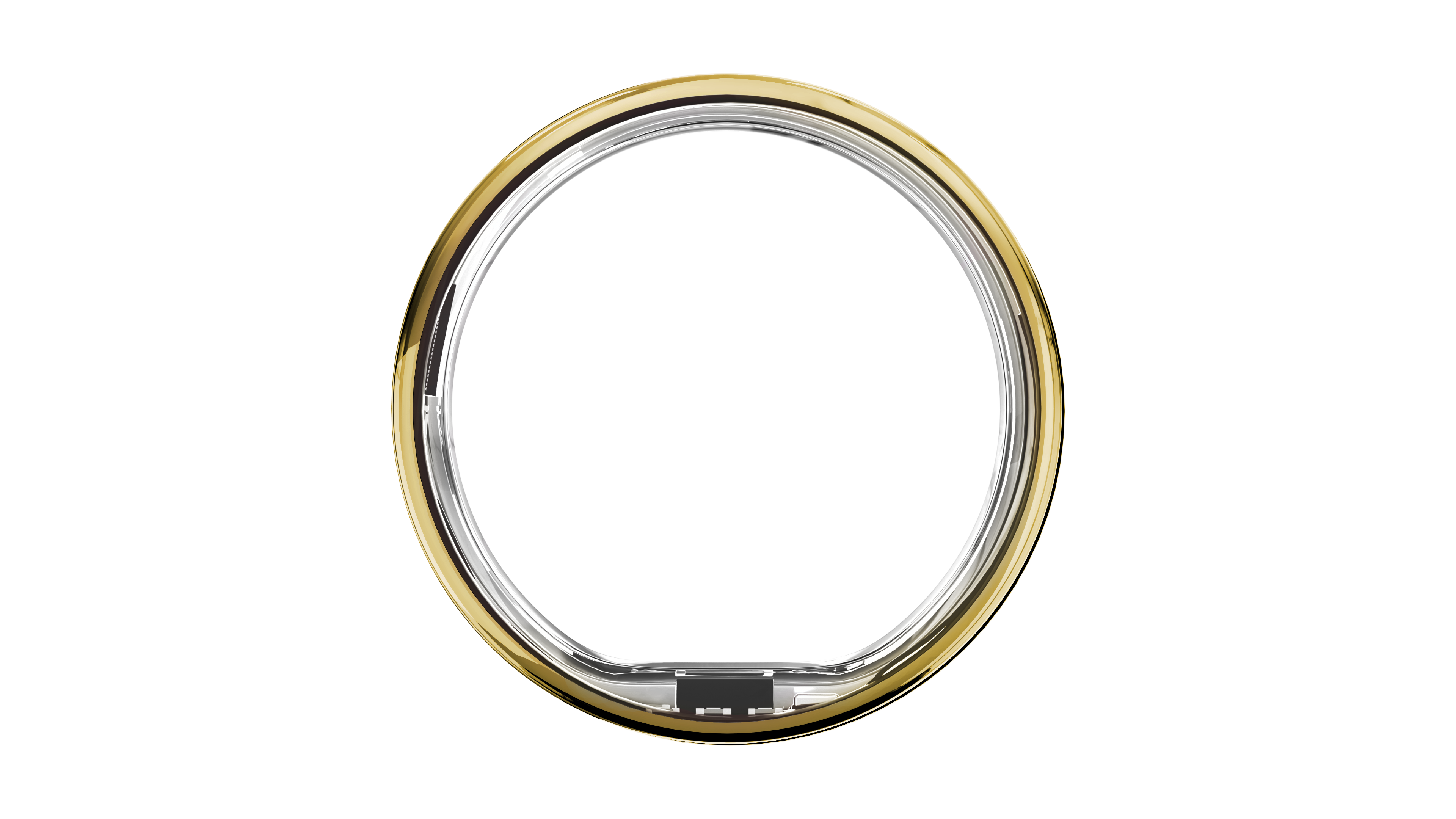 Alt View 6. Ultrahuman - Ring AIR - Smart Ring - Size Before You Buy - Size 7 - Bionic Gold.