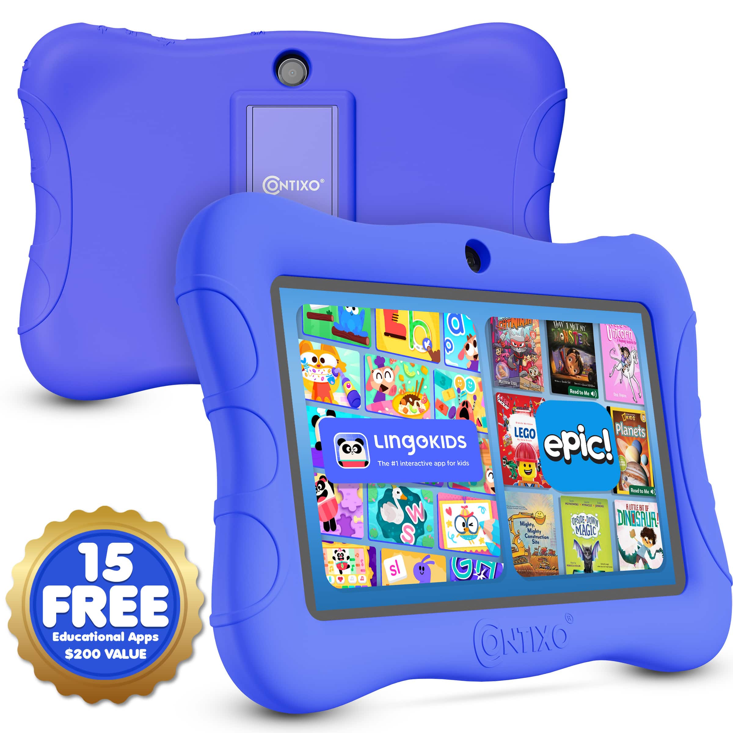 ONTIXO*  
1 CHTR  
OAWIN  
1 N7 ROUC  
N ST okcr  
15 FREE Educational Apps $200 VALUE  

Sealh  
16  
LEGO Planets  
LINGOKIDS  
The #1 interactive app for kids  

epic!  
DINOSAUR  
Migny MAGIC  
Contraatian  

15 FREE  
Educational Apps  
$200 VALUE