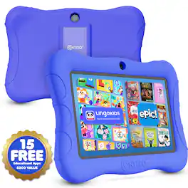 Contixo - V9 7” Kids Tablet – 32GB, 50 Disney eBooks, Stickers, Parental Controls & Kid-Proof Case – Ages 3–10 - Dark Blue