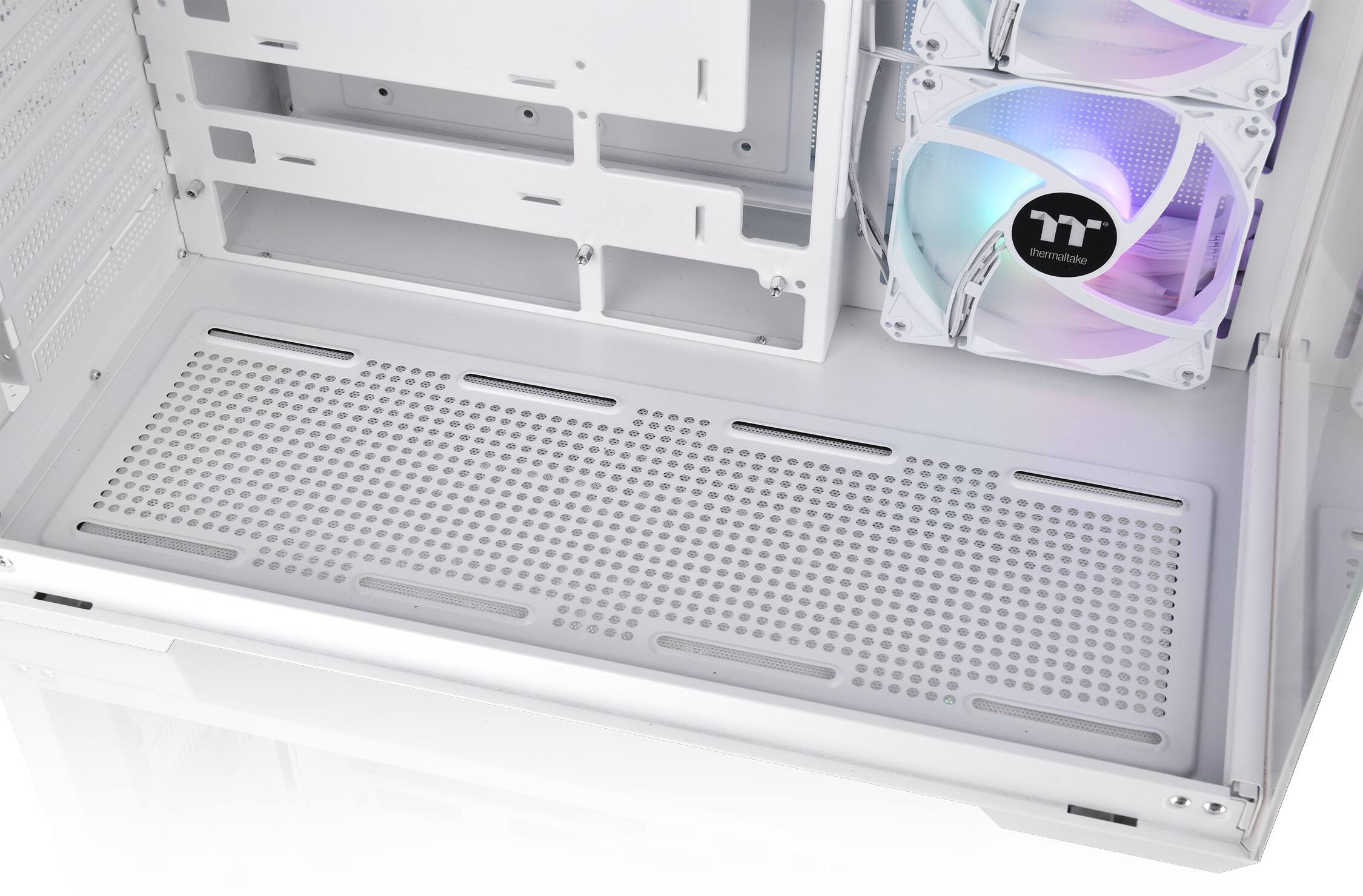 Alt View 24. Thermaltake - View 380 TG ARGB Mid Tower ATX PC Case - Snow.