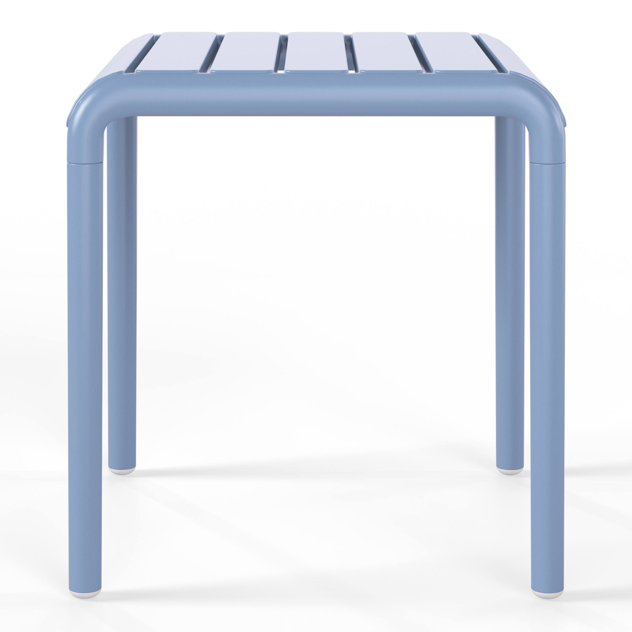 Back. WestinTrends - WestinTrends Playa Plastic Modern Outdoor Patio Accent Side Tables (Set of 2) - French Blue.