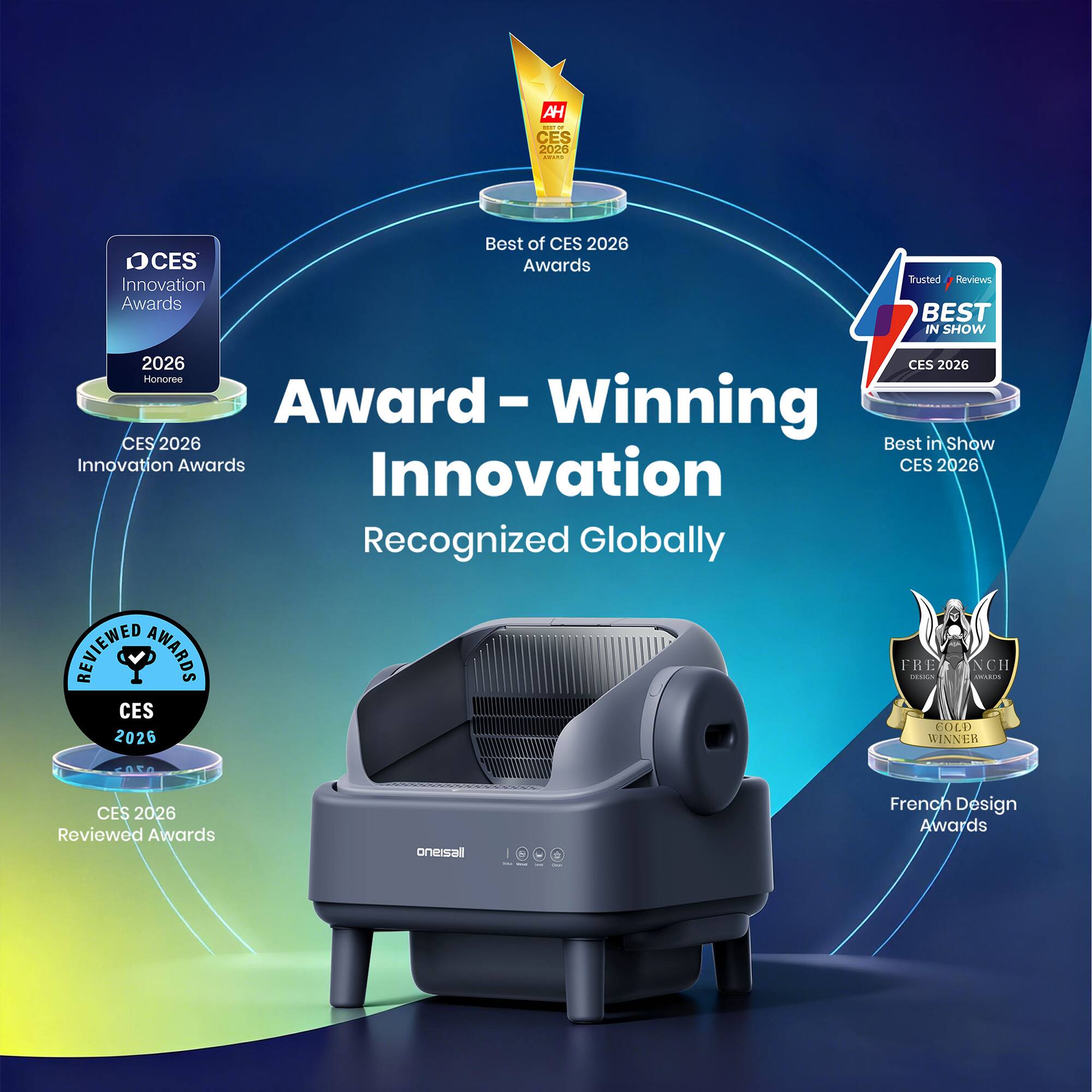 CES 2026  
Best of CES 2026  
CES Awards  
Innovation Awards  
BEST IN SHOW 2026  
CES 2026 Honoree  
Award - Winning CES 2026  
Innovation Awards  
Recognized Globally  
REVIEWED AWARDS  
CES 2026  
Reviewed Awards  
French Design Awards  
BEST IN SHOW  
CES 2026  
Award - Winning Innovation  
Recognized Globally