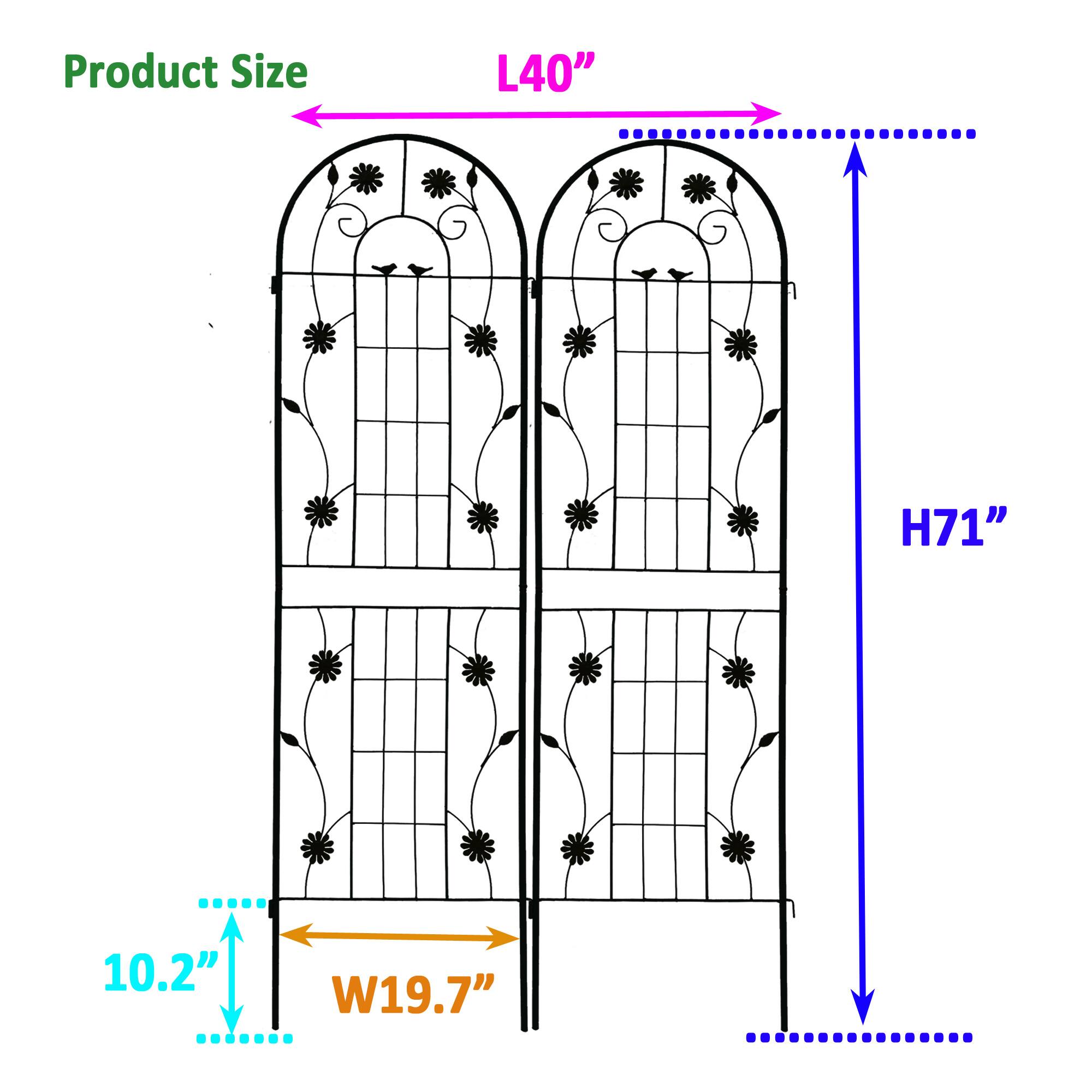 Product Size: L40" H71" W19.7" D10.2"