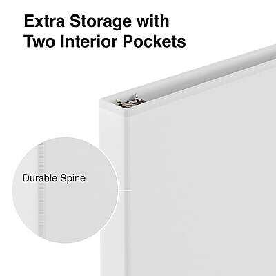 Extra Storage with Two Interior Pockets  
Durable Spine