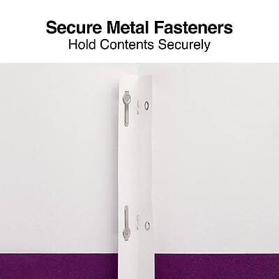 Secure Metal Fasteners  
Hold Contents Securely
