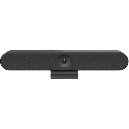 Front. Logitech - Rally Bar Huddle 4K Ultra HD Webcam for Business - Black.