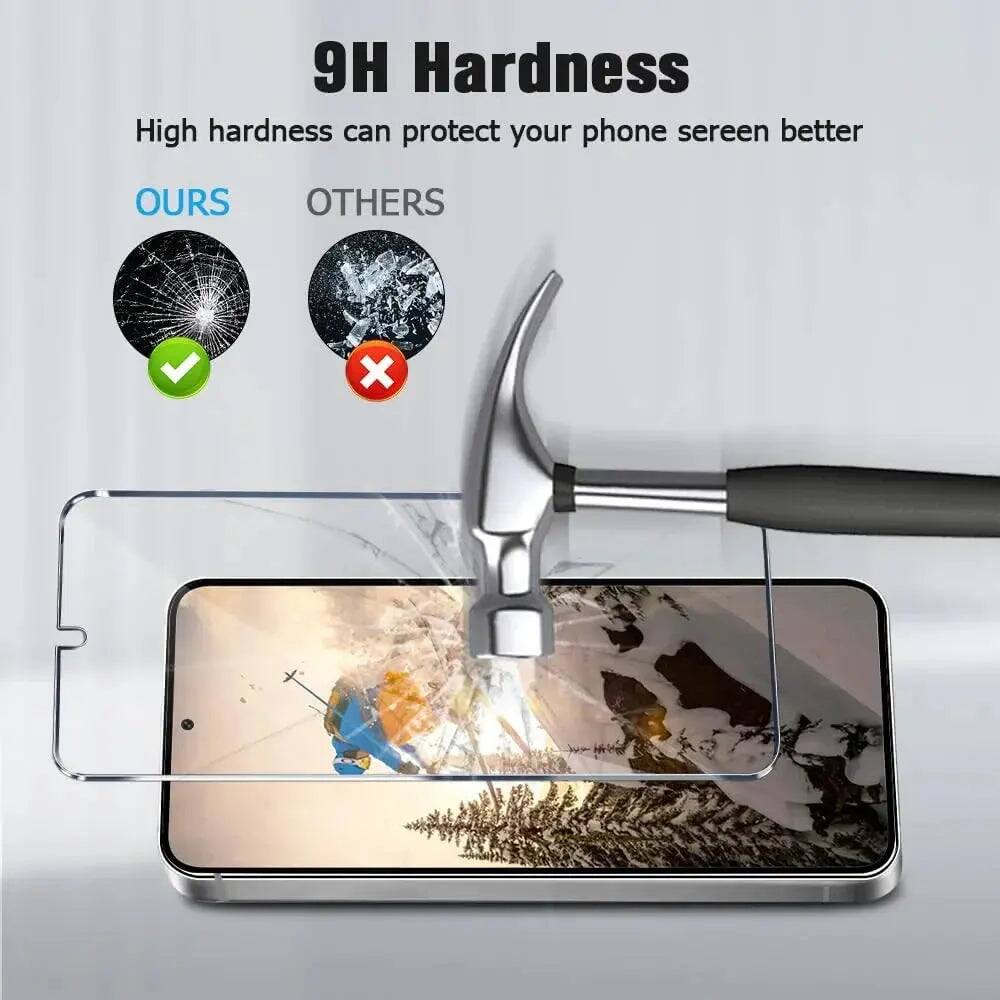 9H Hardness  
High hardness can protect your phone screen better  

OURS  
OTHERS