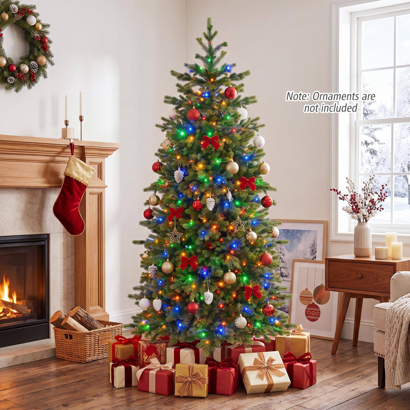 Note: Ornaments are not included