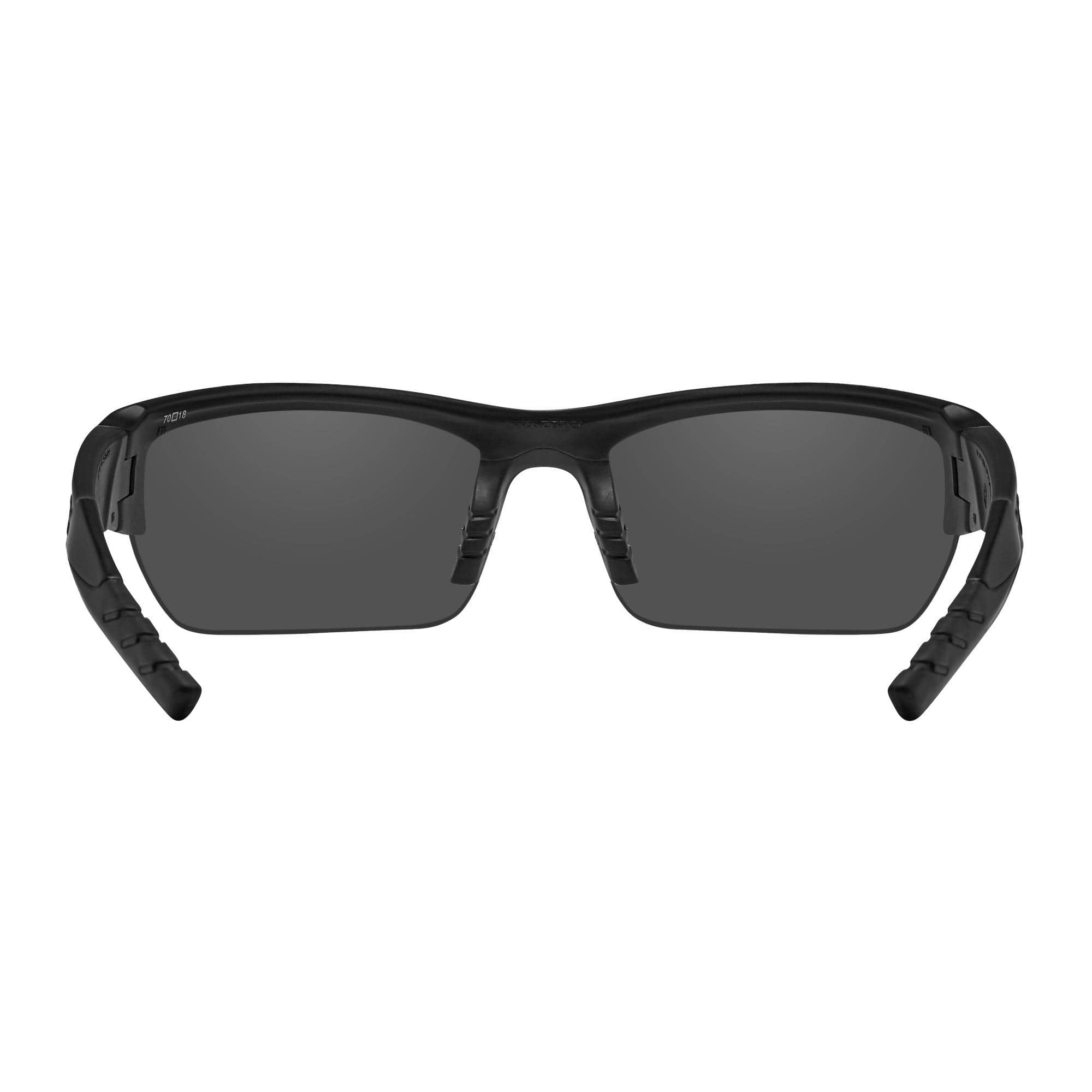 Wiley X - Changeable WX Valor Sunglasses (Smoke Clear Lens and Matte Black) - Gray