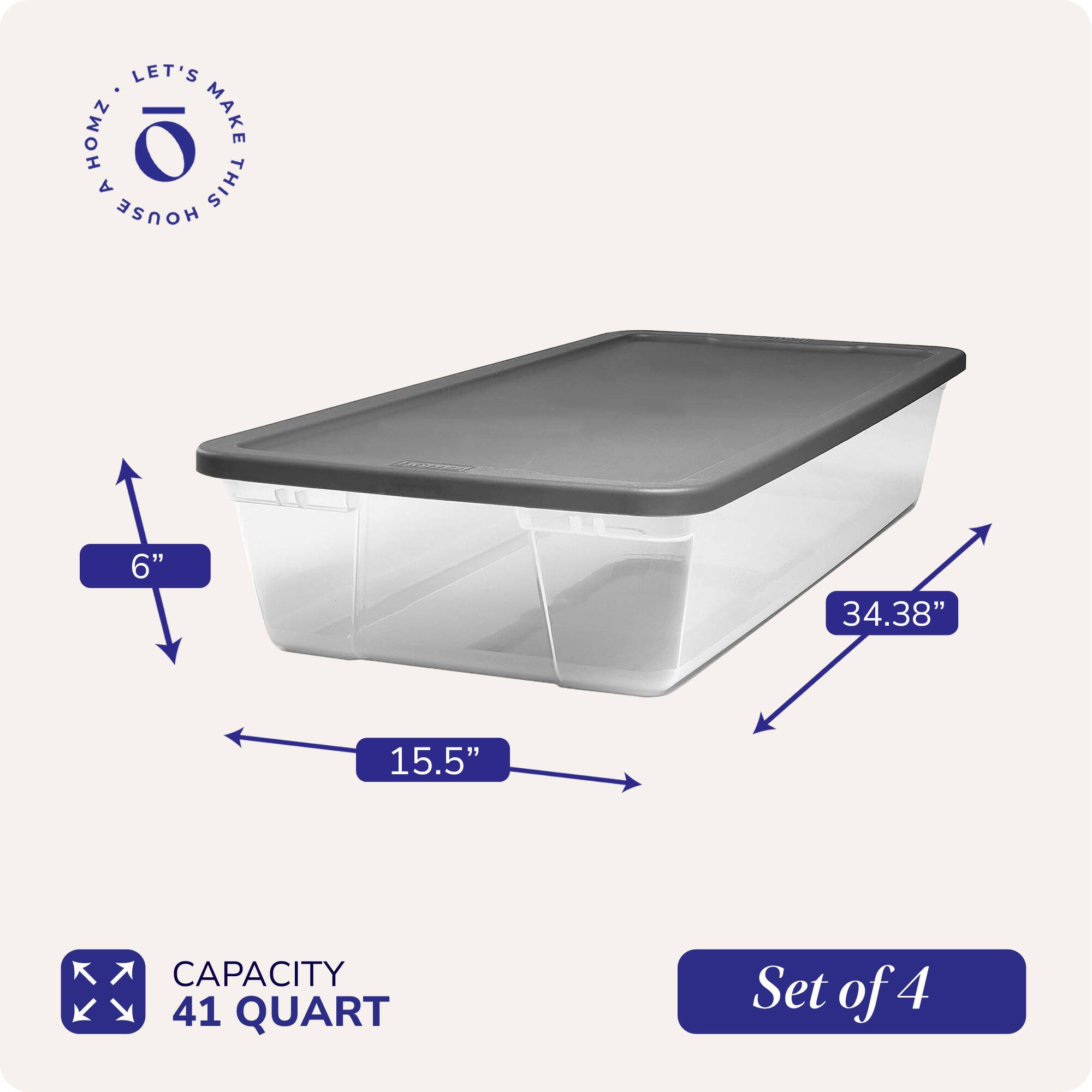 LET'S MAKE THIS HOUSE  
6" 34.38" 15.5"  
CAPACITY 41 QUART  
Set of 4
