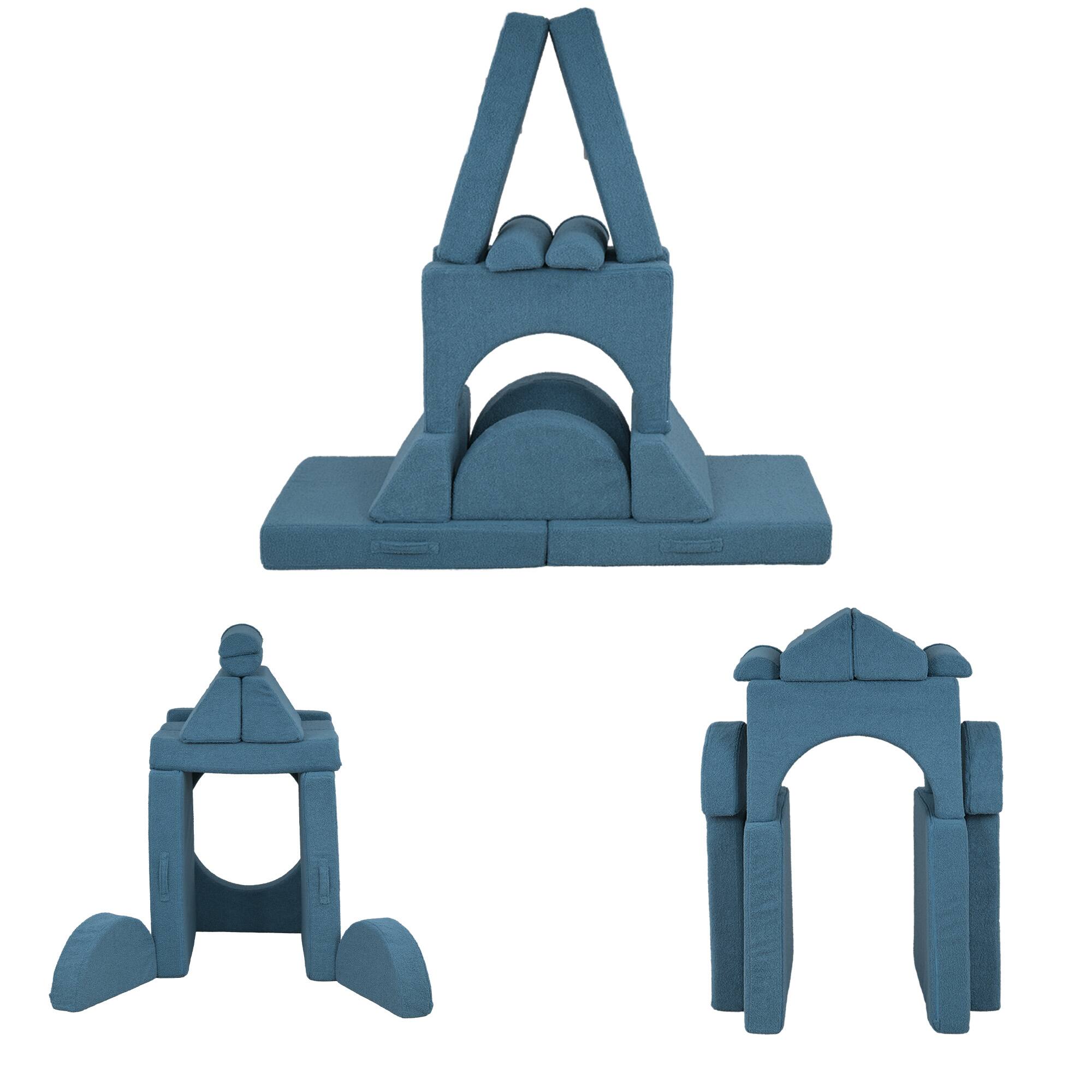 Front. Qaba - 12 Pcs Foam Climbing Blocks, Climbing Toys for Toddlers, Indoor Soft Play Equipment, Boys and Girls.