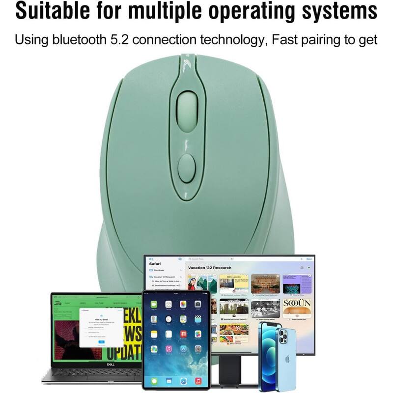 Suitable for multiple operating systems  
Using bluetooth 5.2 connection technology, Fast pairing to get