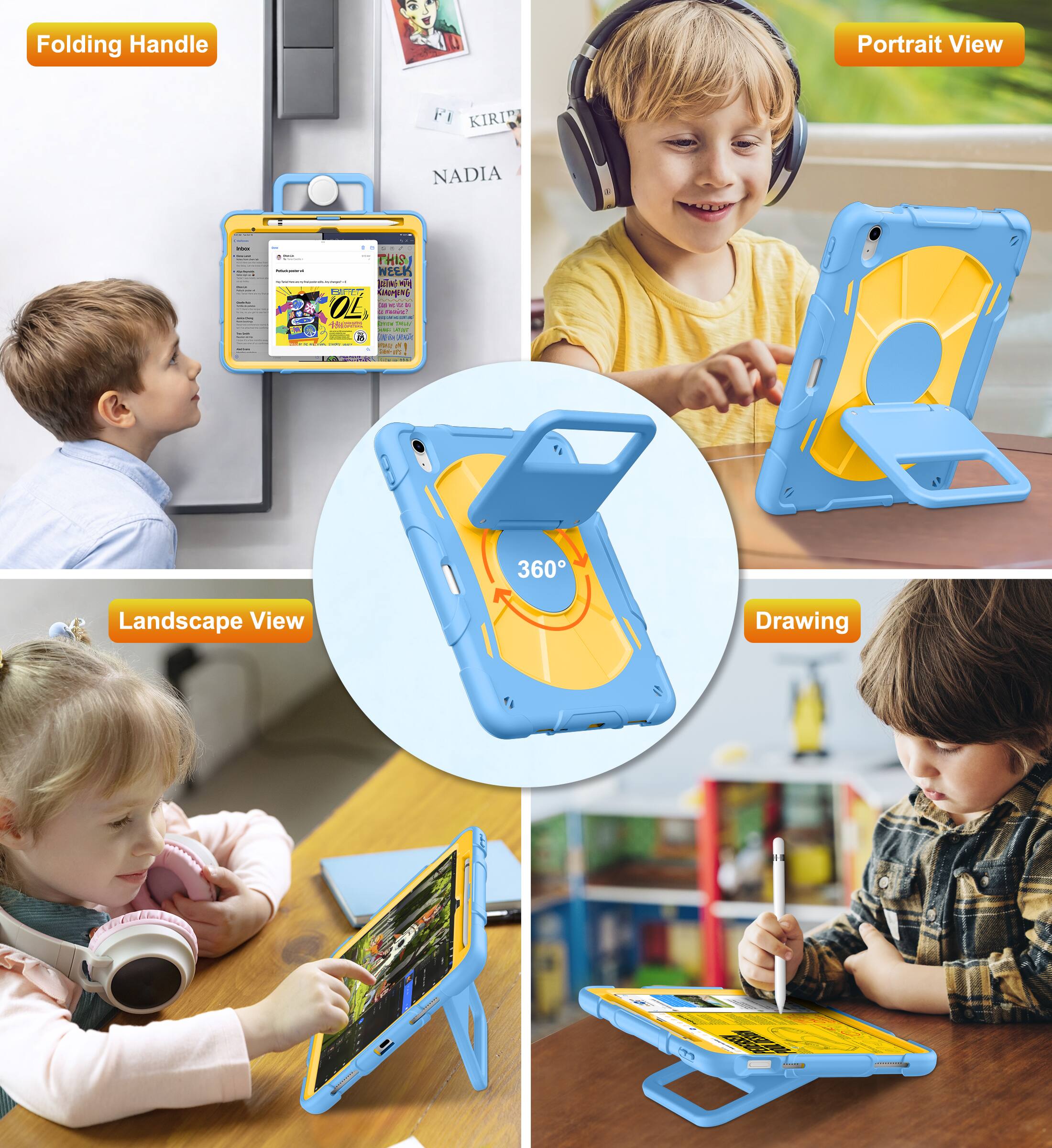 DTTO Case for iPad (A16) 11 inch 2025 & iPad 10th Gen 10.9 Inch 2022 ...