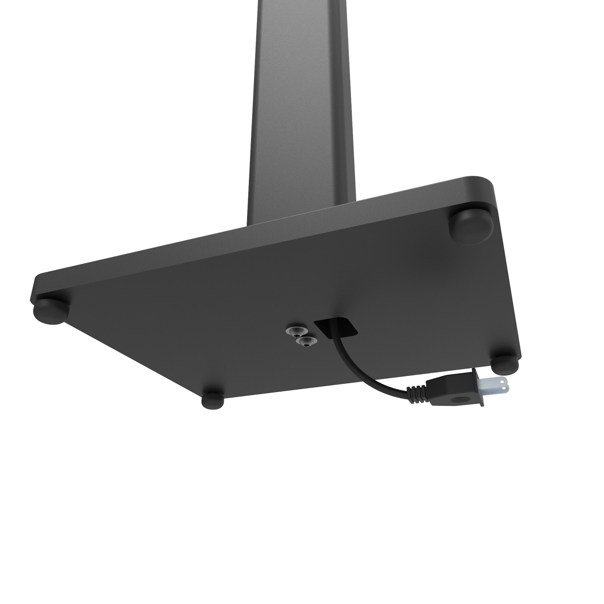 Alt View 3. Kanto - 28" Universal Bookshelf Speaker Floor Stands, Pair - Black.