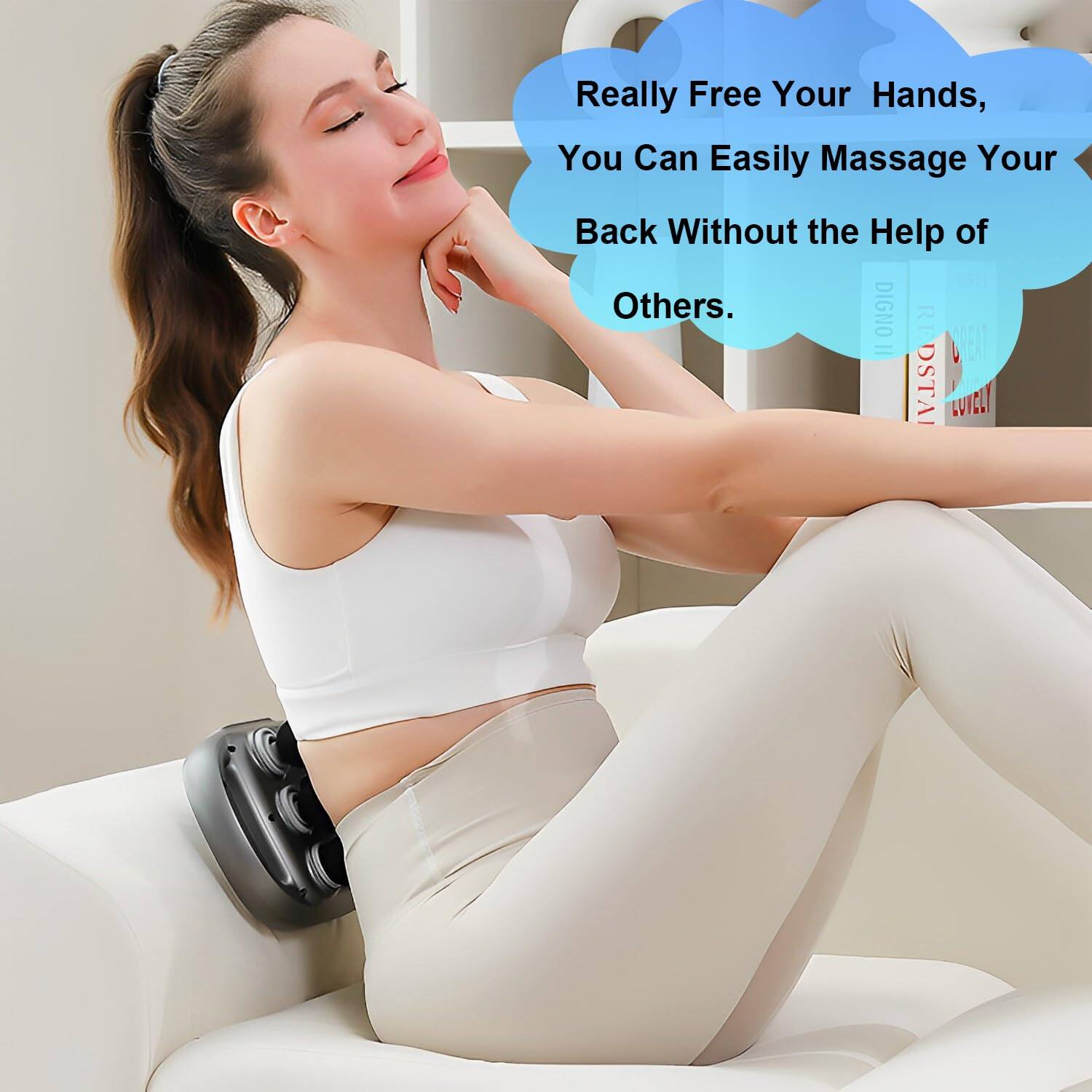 Really Free Your Hands,  
You Can Easily Massage Your Back Without the Help of Others.