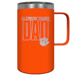 Great American Products - Clemson Tigers Dad 18oz. Hustle Travel Mug - Multicolor