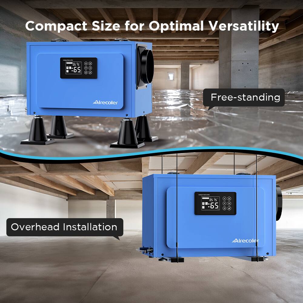 Compact Size for Optimal Versatility

Free-standing

Overhead Installation