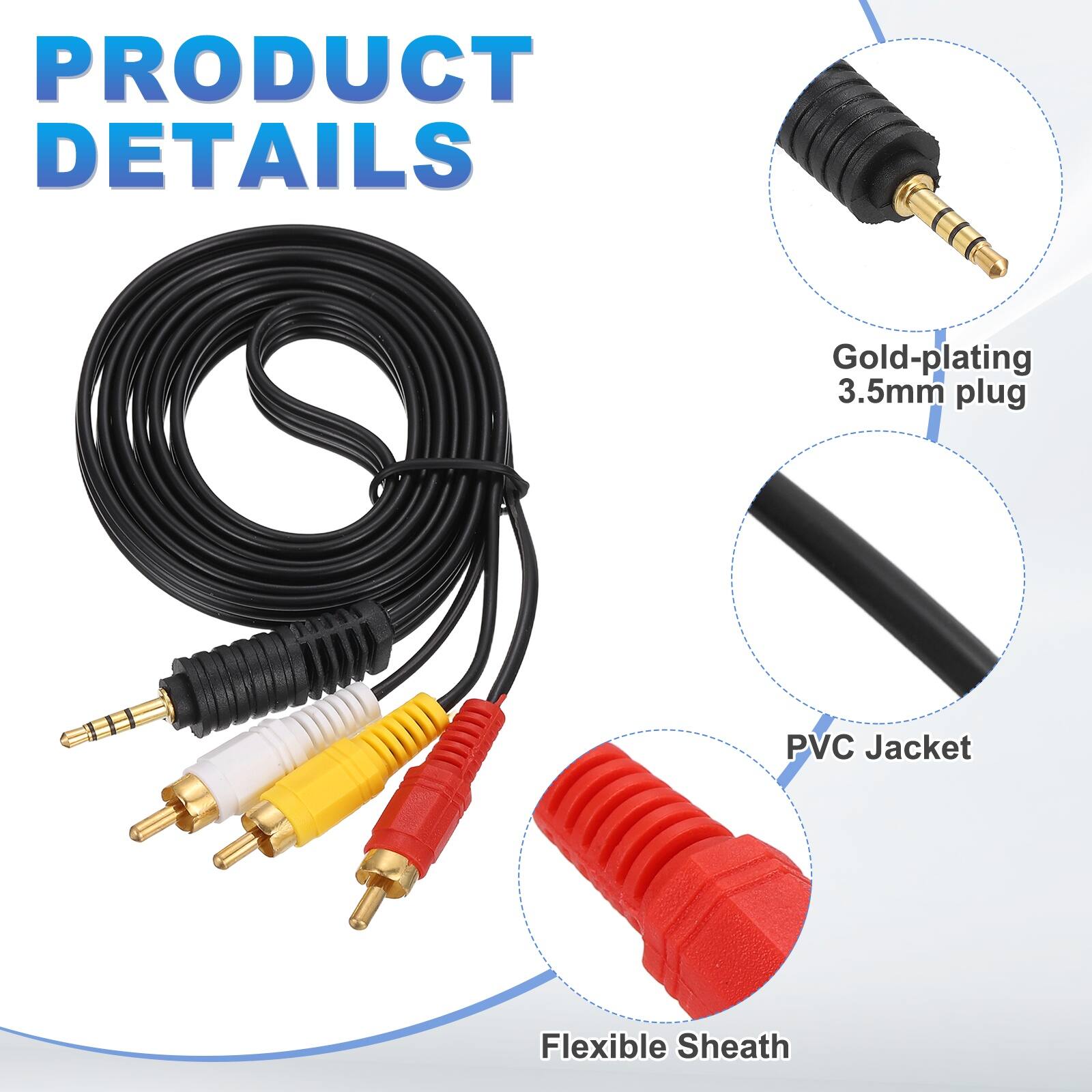 PRODUCT DETAILS

- Gold-plating 3.5mm plug
- PVC Jacket
- Flexible Sheath