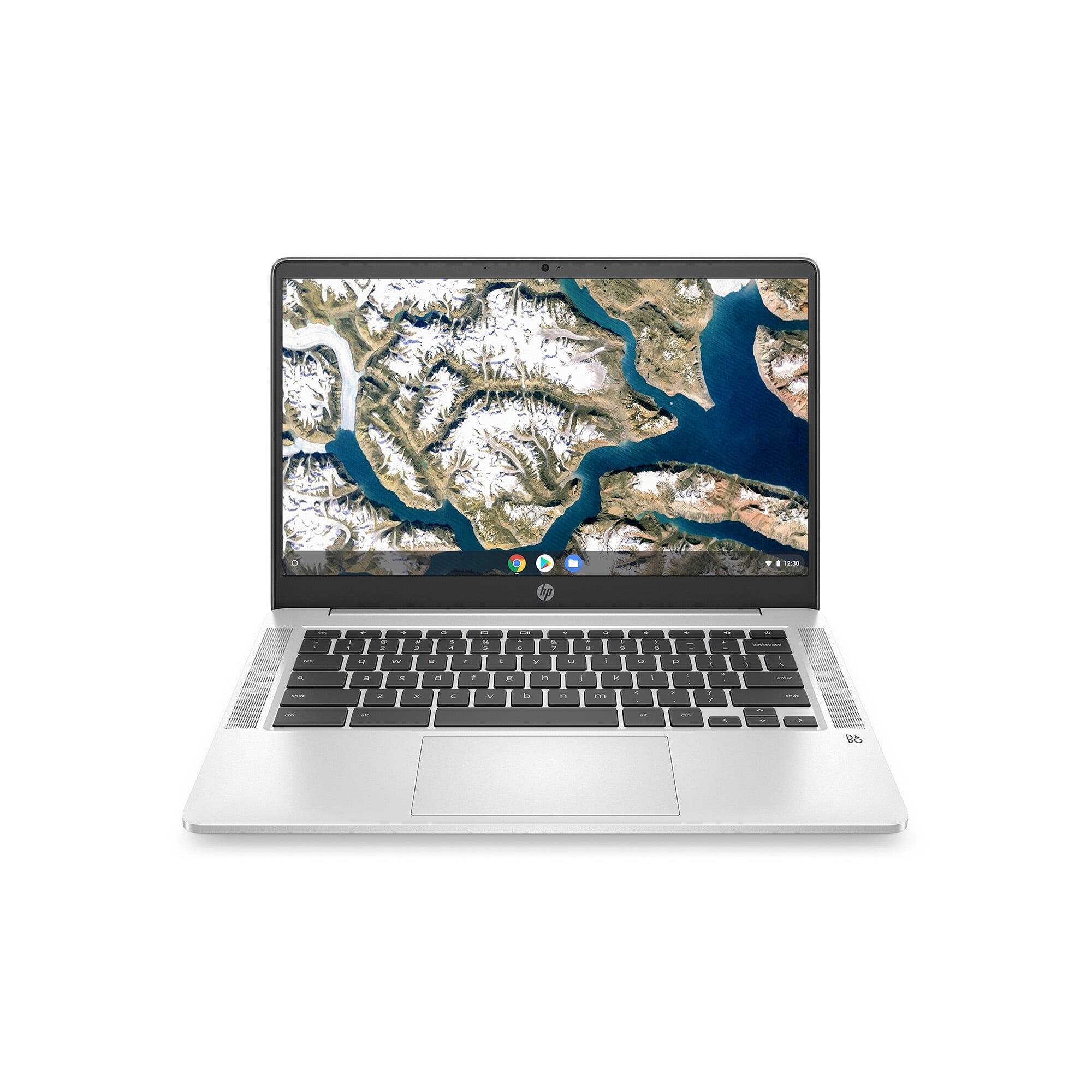Angle. HP - HP 14" Chromebook  Intel Pentium N5000 - 4GB - 64GB - Silver - 14A-NA0131WM - Silver.