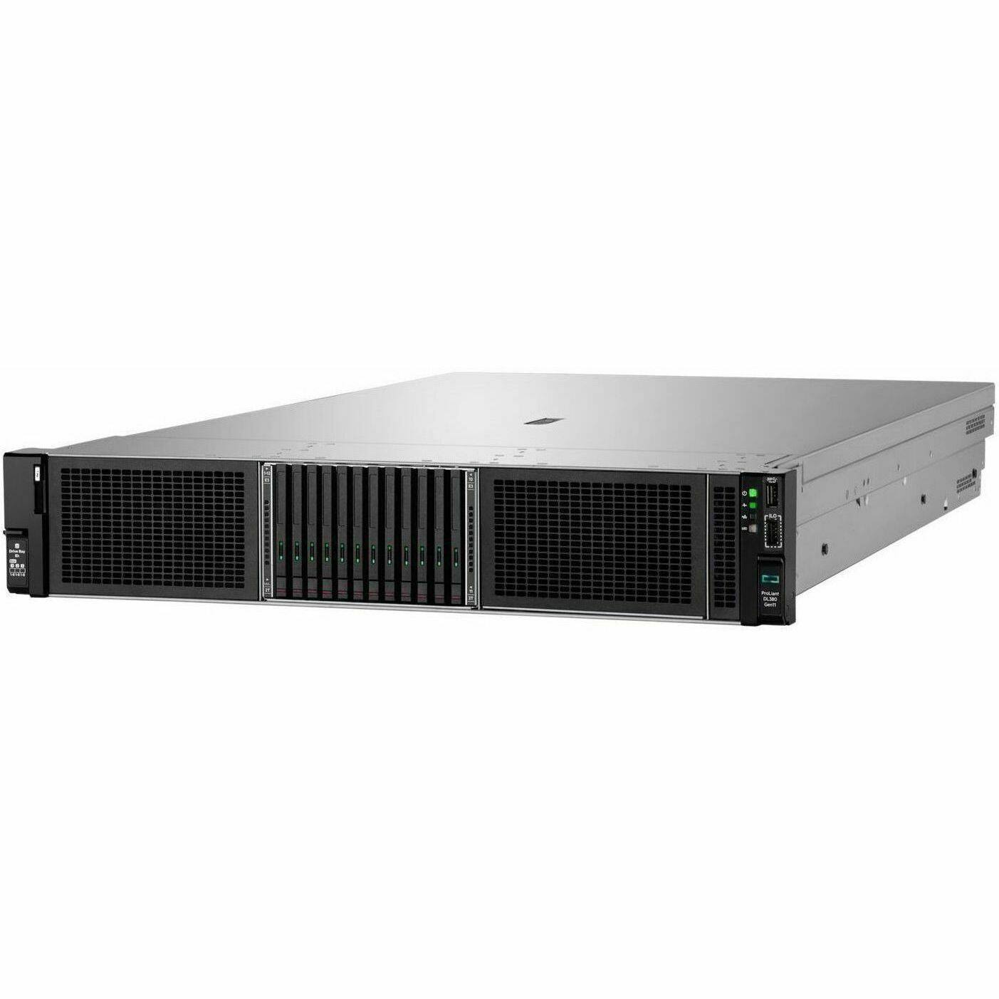 Alt View 5. HP - HPE ProLiant DL380 G11 2U Rack Server - 1 x Intel Xeon Gold 5416S 2 GHz - 64 GB RAM - 1.92 TB SSD - (2 x 960GB) SSD - Black.
