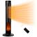 Front. Airo Comfort - 36-Inch Ceramic Tower Space Heater with 3D Flame – Large Room Electric Heater with Thermostat - Black.