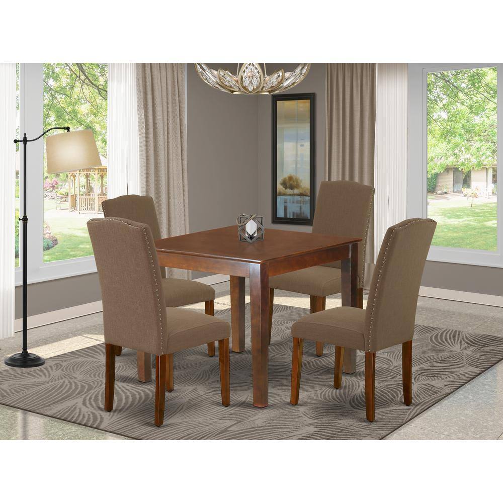 Left. East West Furniture - Dining Room Set Mahogany - Mahogany.