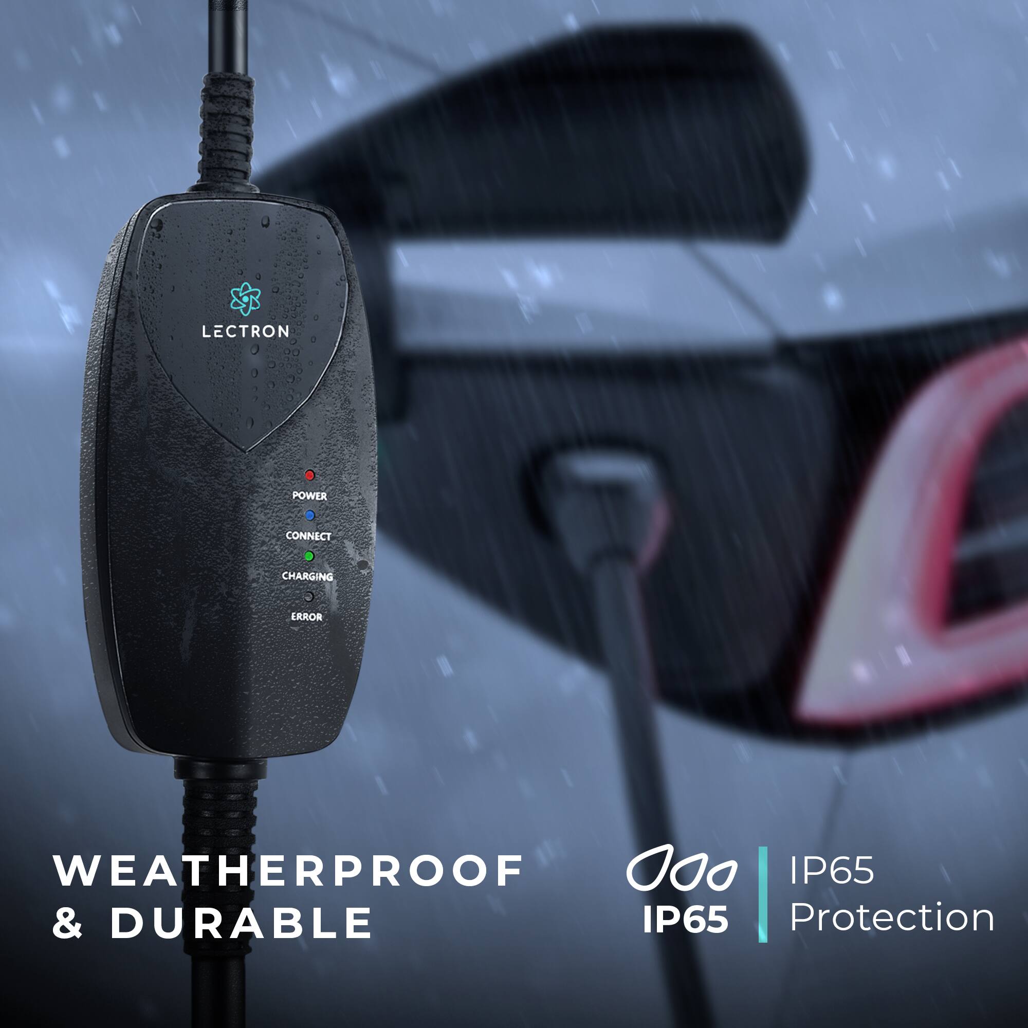 LECTRON POWER CONNECT CHARGING ERROR WEATHERPROOF IP65 & DURABLE IP65 Protection