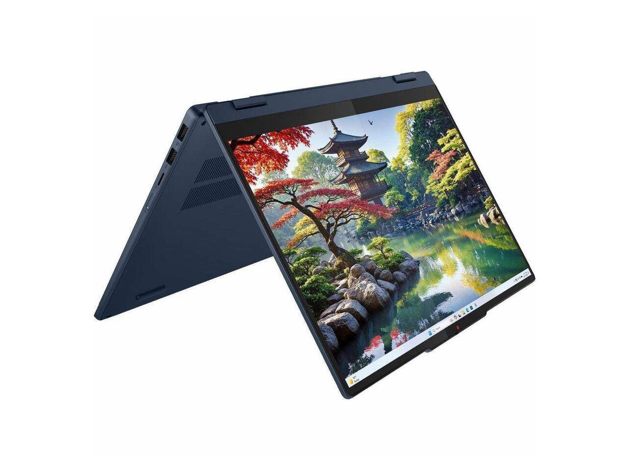 Alt View 10. Lenovo - Lenovo IdeaPad 5 14" Touchscreen - Intel Core Ultra 5 - 16GB - 512GB SSD - Windows 11 - Cosmic Blue - Slate Blue.