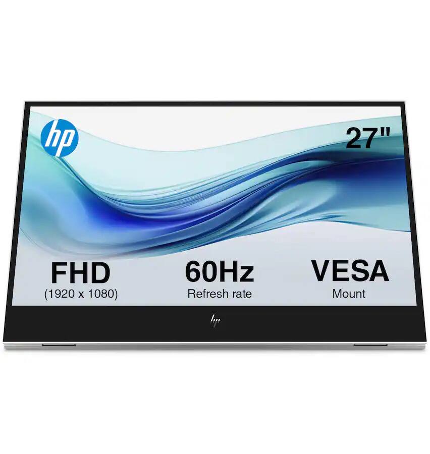 HP 27" FHD (1920 x 1080) 60Hz Refresh Rate VESA Mount