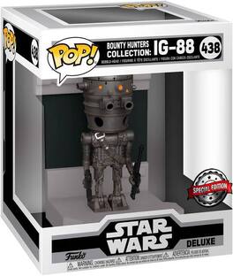 Funko - POP! Deluxe: Star Wars Bounty Hunter IG-88 Metallic