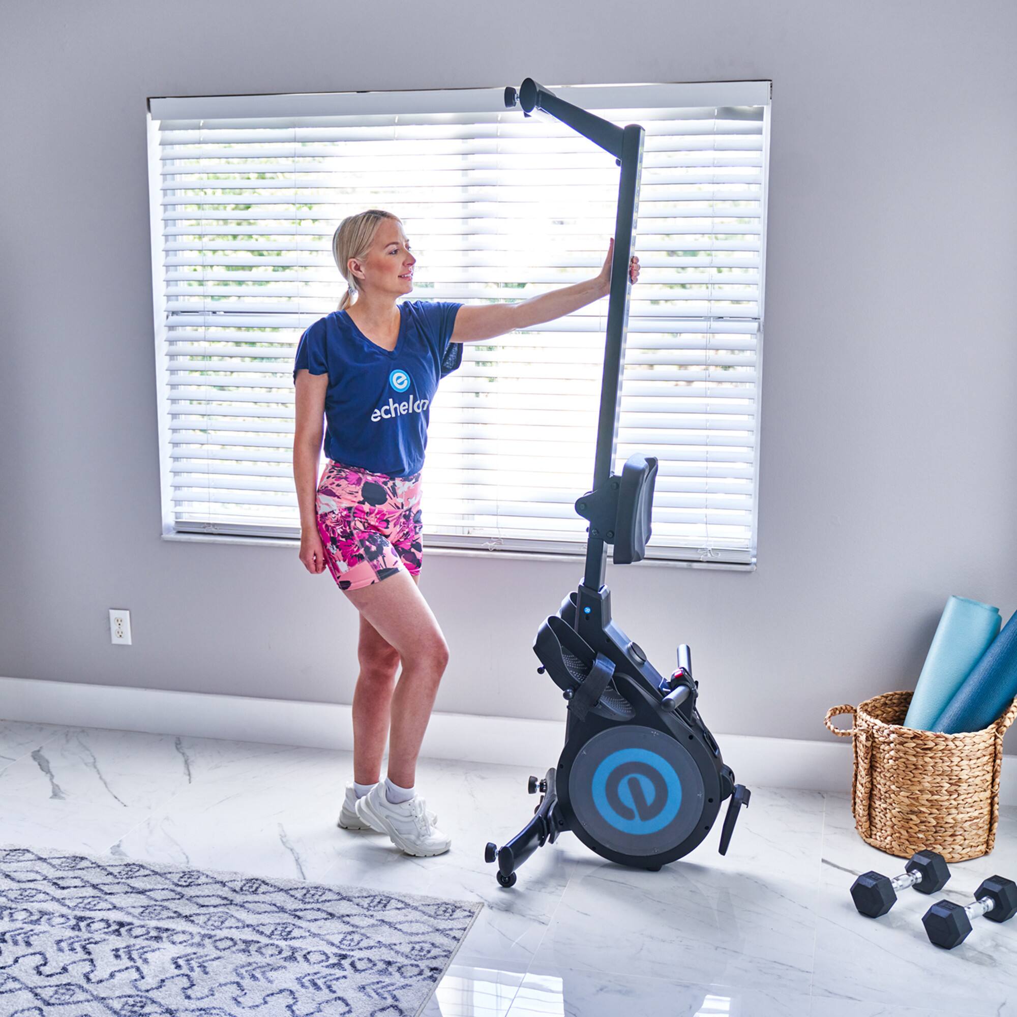 Alt View 5. Echelon - Row Sport 2 Foldable Rowing Machine with Magnetic Resistance & Bluetooth - Black.