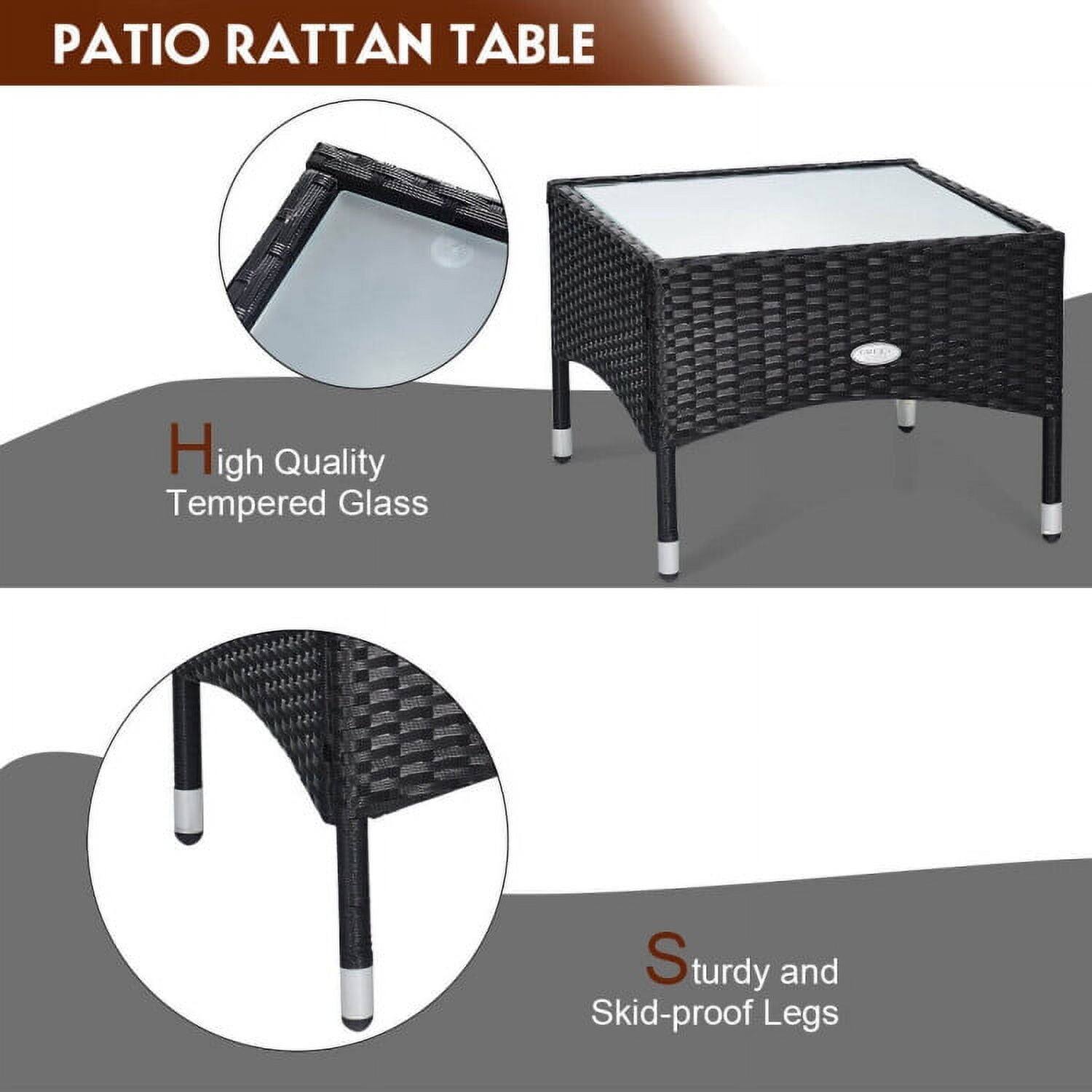 PATIO RATTAN TABLE

High Quality Tempered Glass

Sturdy and Skid-proof Legs