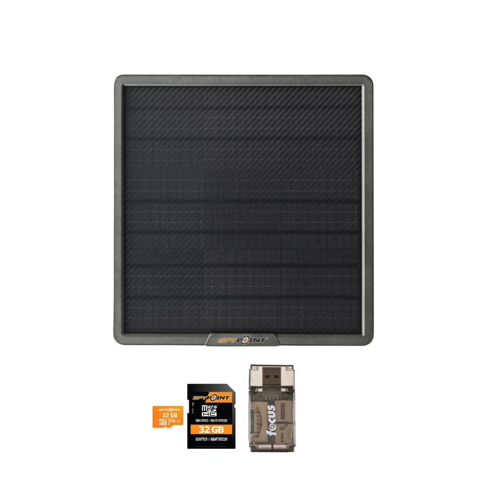 Spypoint - 10-Watt Solar Panel for Trail Camera Bundle with Accessories