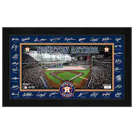 Highland Mint - Houston Astros 12" x 20" 2026 Signature Field Photograph - Facsimile Signatures - Multicolor