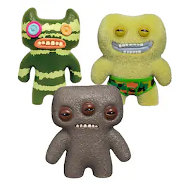 ZURU - Fuggler 2.5 Inch Figure 3-Pack | Striped Green, Gray, Green - Multi-Colored