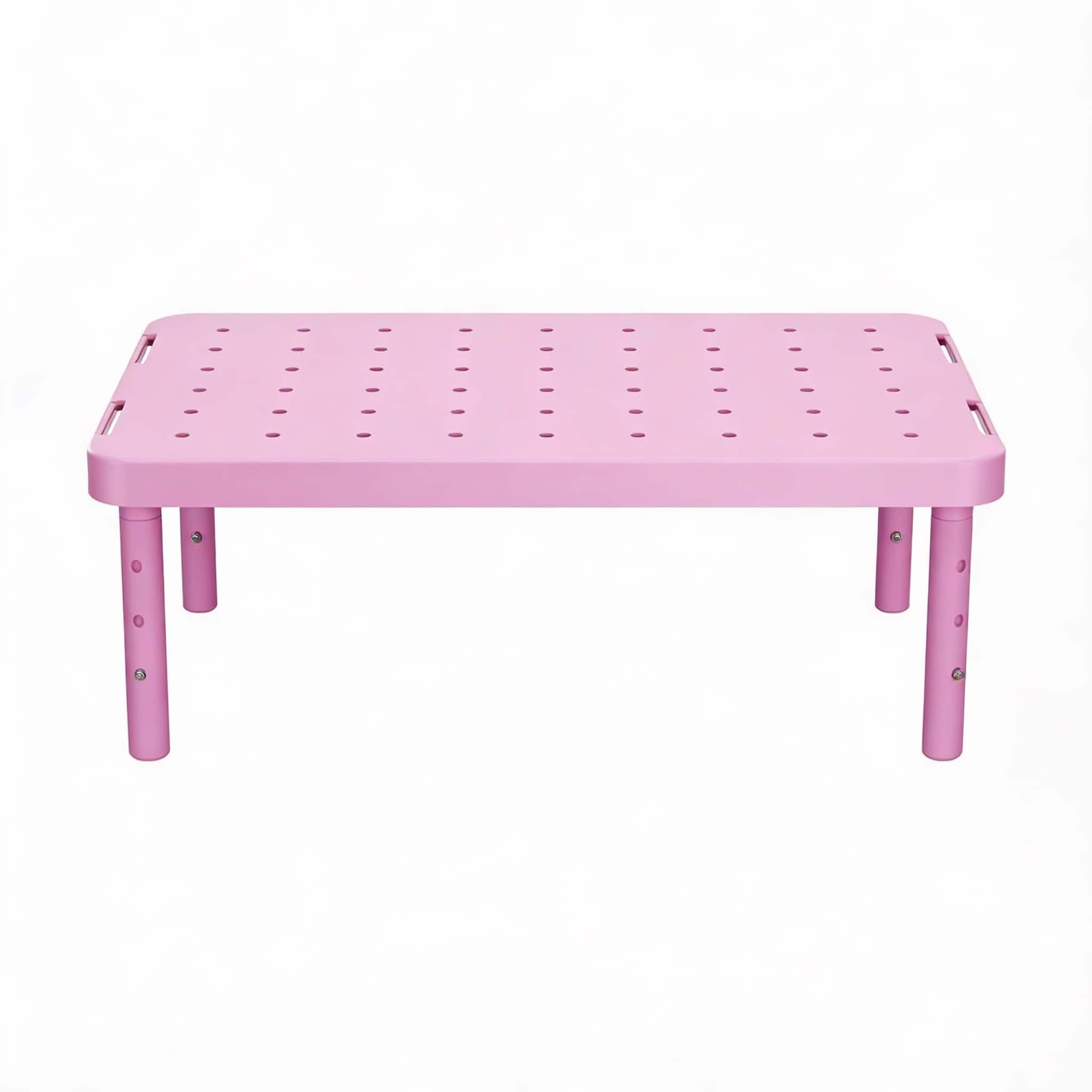 Frangdom - 14.6"×9.3" 44 lbs Monitor Stand Riser - Pink Basic 3-Level