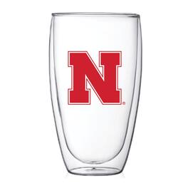 Indigo Falls - Nebraska Huskers 15oz. Double Wall Thermo Glass - Multicolor