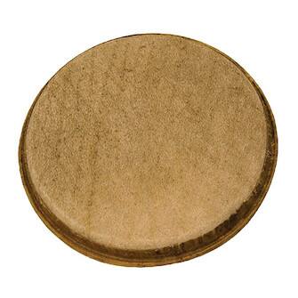 Front. Tycoon Percussion - Natural Unbleached Cowskin Head for 12-Inch Sangban Drum, Replacement Drumhead, Easy to Install.