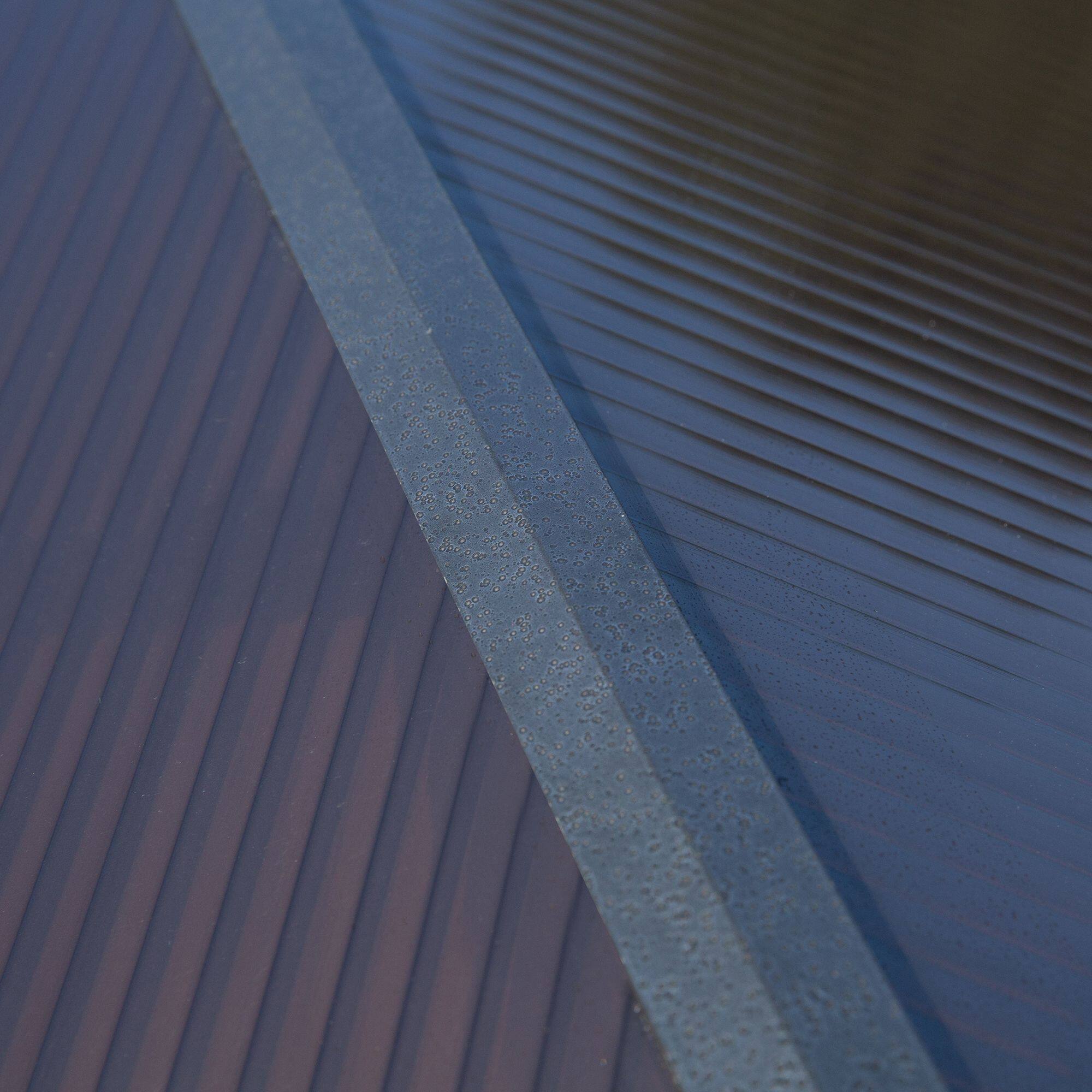 Alt View 7. Outsunny - 8' x 5' Barbecue Grill Gazebo Tent, Outdoor BBQ Canopy with Side Shelves, and Double Layer PC Roof, Brown - Brown.