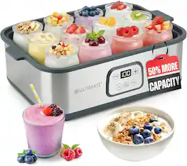Ultimate Health - Ultimate Probiotic Yogurt Maker XL - Stainless Steel