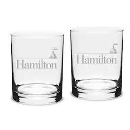 Jardine - Hamilton Continentals 14oz. 2-Piece Classic Double Old-Fashioned Glass Set - Multicolor