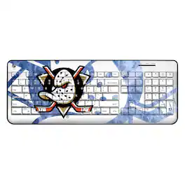 Keyscaper - Anaheim Ducks Ice Tilt Wireless Keyboard - Multicolor