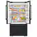 Alt View 20. Samsung - 36 in. Wide Bespoke AI 30 cu. ft. 3-Door French Door Refrigerator with Zero Clearance Fit & In-Door Tall Water Dispenser - Matte Black Steel.
