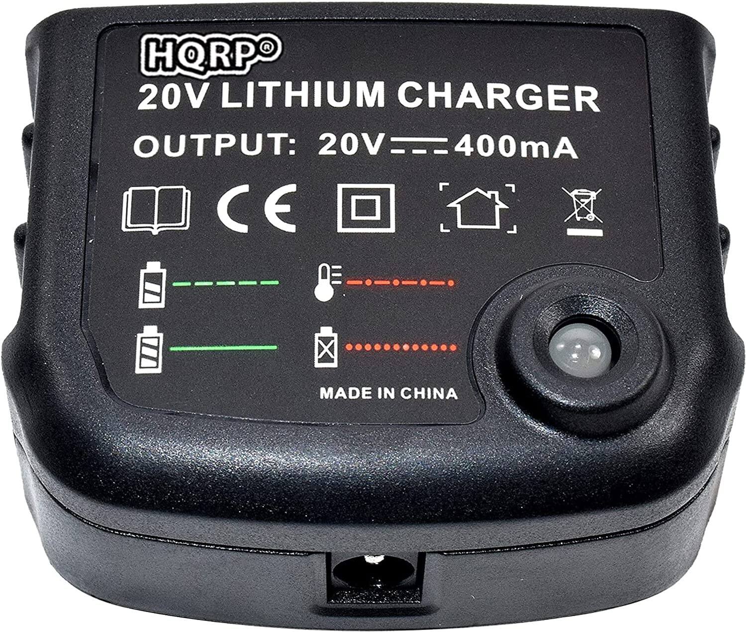 HQRPO  
20V LITHIUM CHARGER  
OUTPUT: 20V 400mA  
CE  
MADE IN CHINA