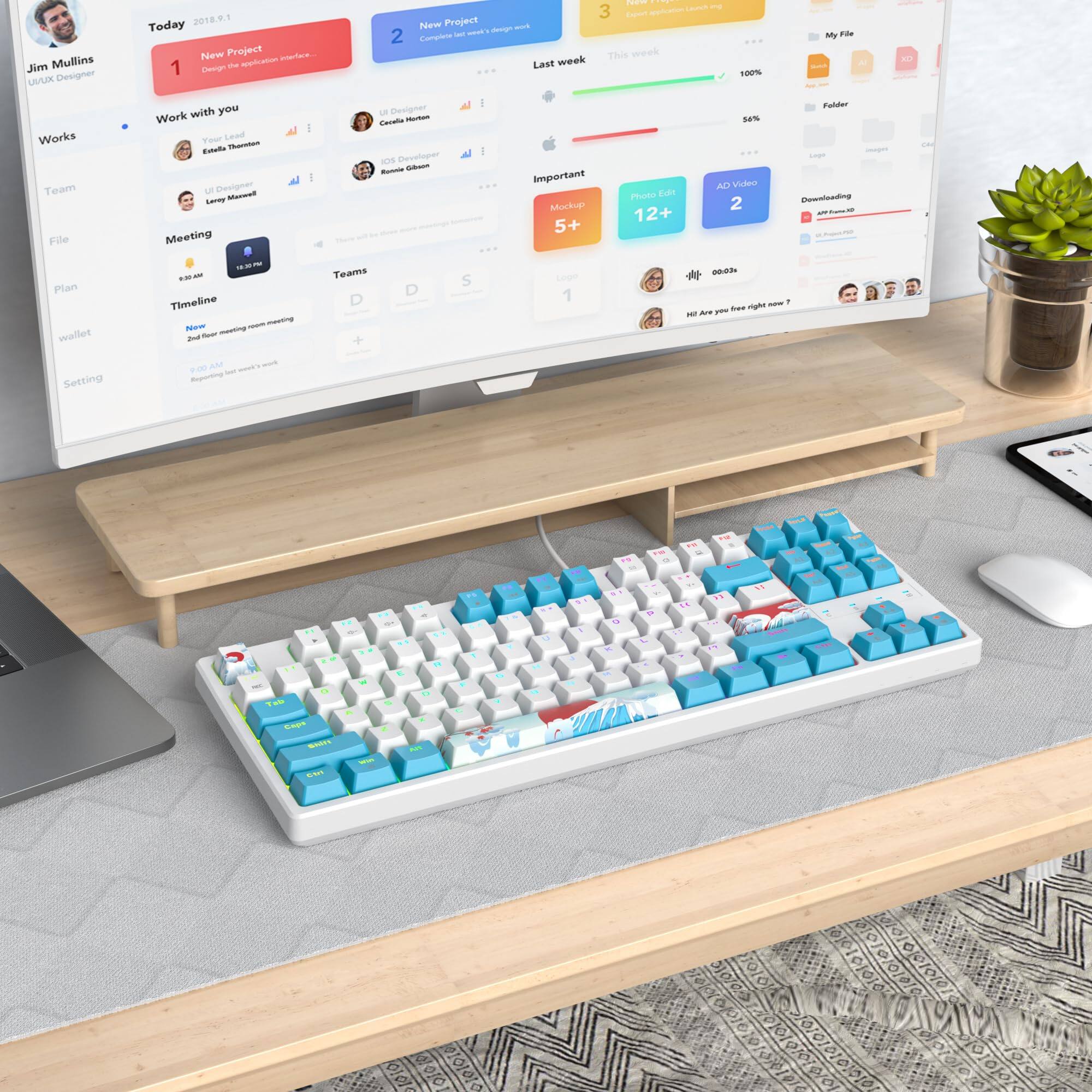 Couchmaster CYKEY Mechanical Gaming Keyboard - 75% TKL RGB With Hot-Swappable Switches