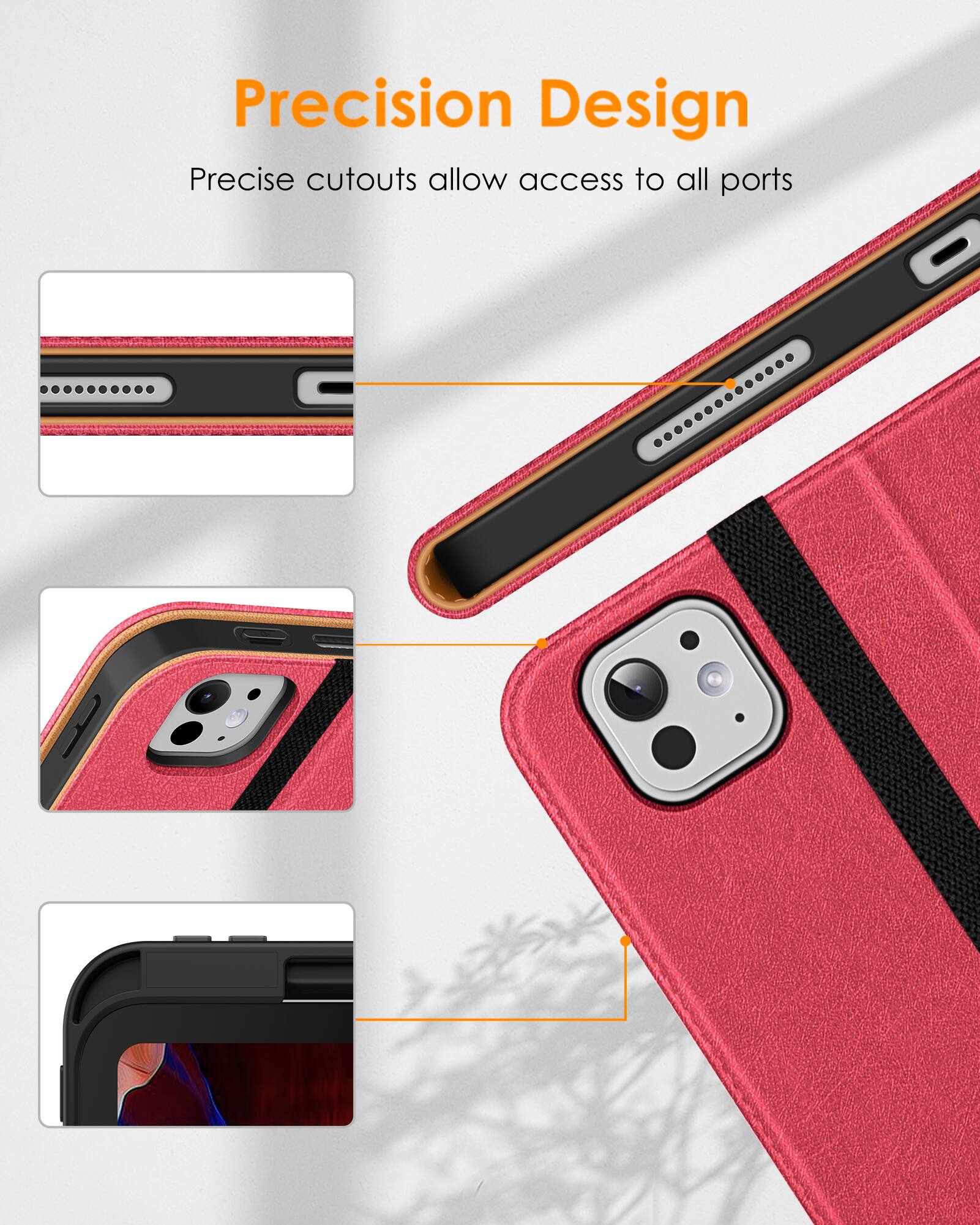 Precision Design  
Precise cutouts allow access to all ports