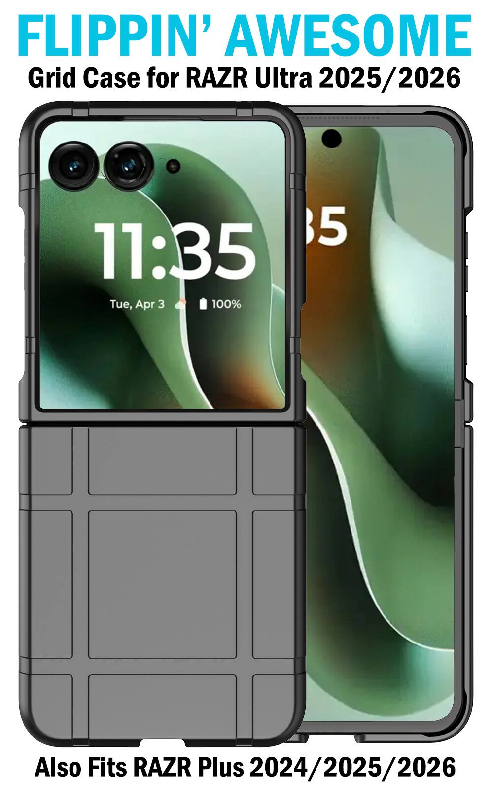 FLIPPIN' AWESOME Grid Case for RAZR Ultra 2025/2026

11:35 Tue, Apr 3 100%

Also Fits RAZR Plus 2024/2025/2026